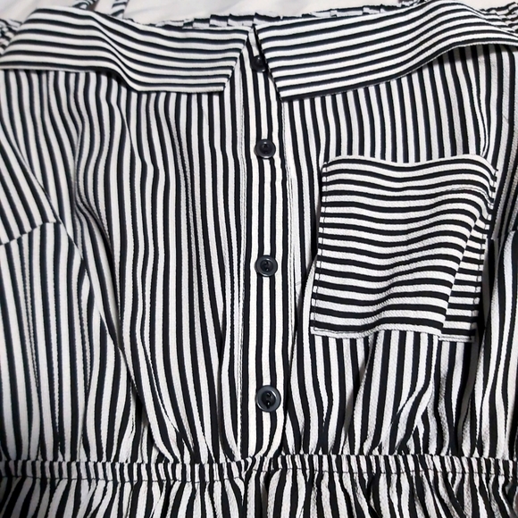 NWT- Stripe Dress 3/4 sleeve - Picture 4 of 5